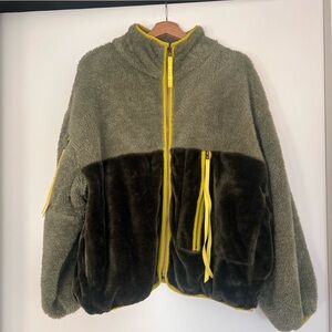 UGG Olive and Dark green Teddy Jacket